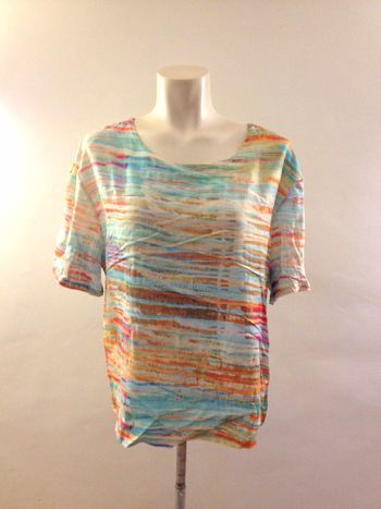 T shirt multicolore ✧ manches courtes ✧taille S ✧ Sweet Miss ✧ look féminin