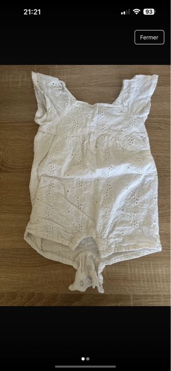 Combi short dentelles 