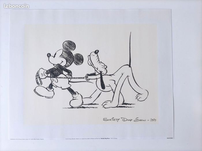 Lithographie Mickey Mouse Society Dog Show 1939 - photo numéro 5