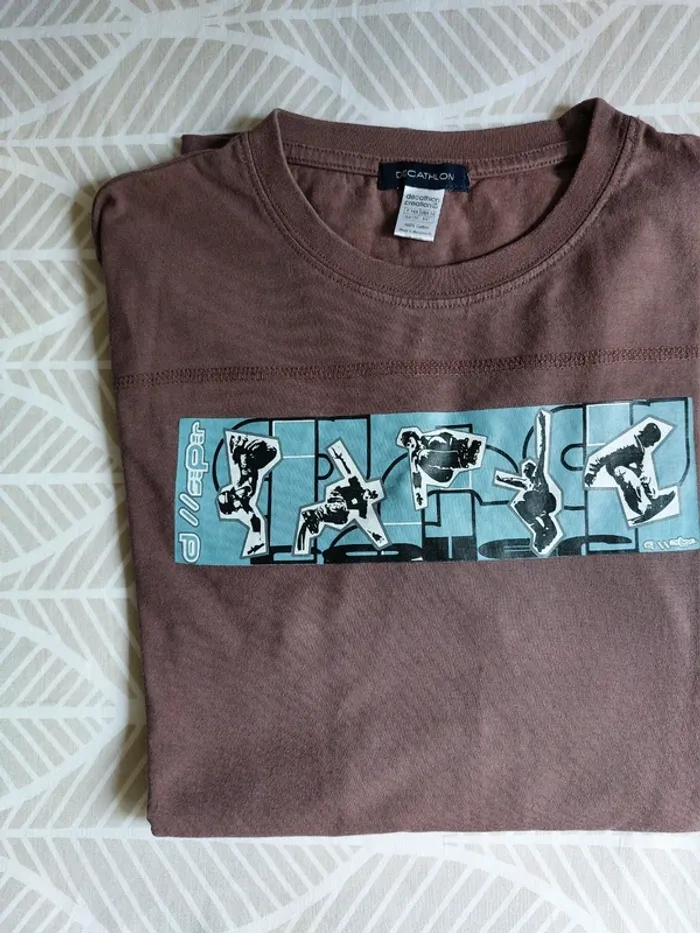 T-Shirt manches longues marron - photo numéro 2