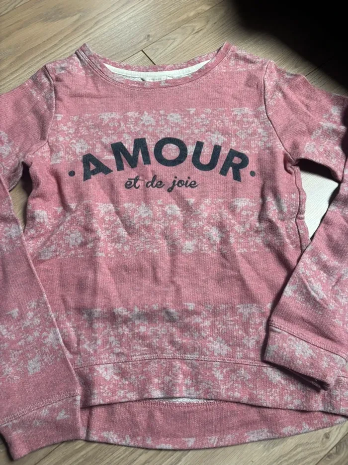 sweat shirt léger taille xs springfield « amour et de joie »