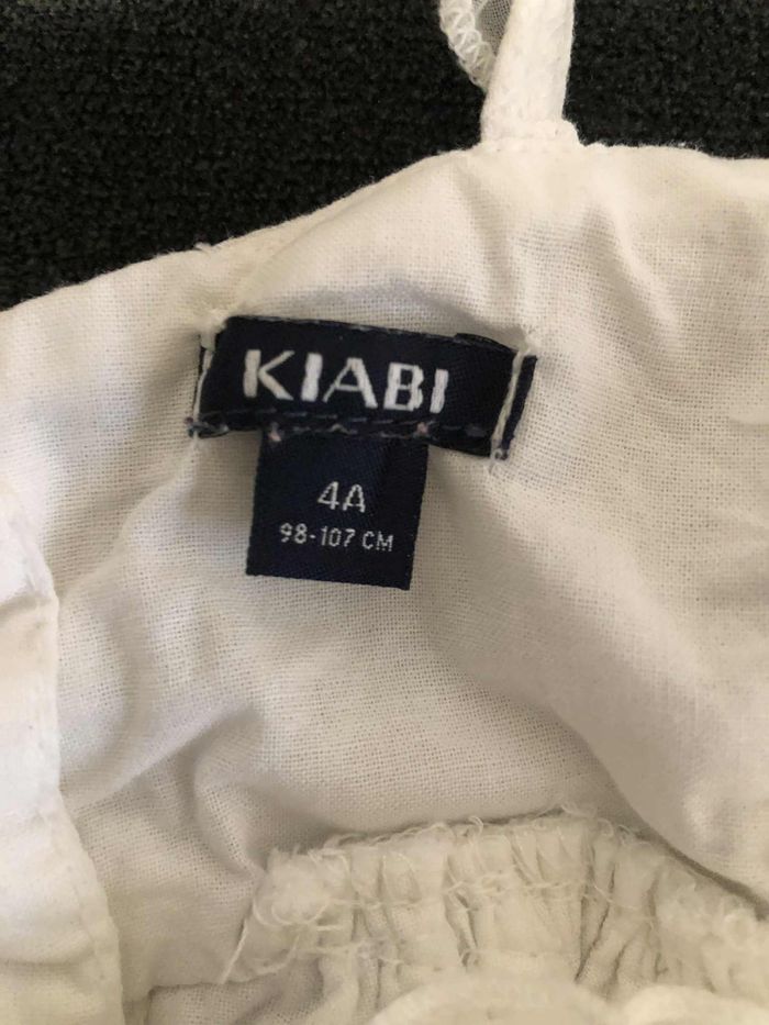 Robe blanche Kiabi 4 ans - photo numéro 4