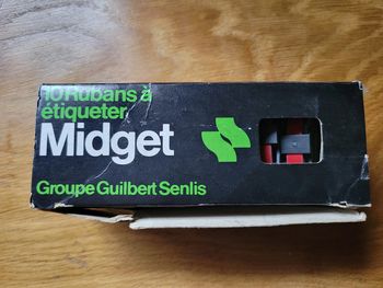 lot de 8 rubans rouges à étiqueter midget pour Dymo