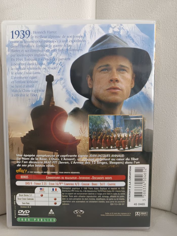 Dvd " 7 ans au Tibet " - photo numéro 2