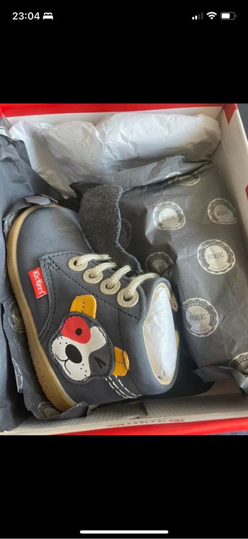 Chaussures Kickers kickbillista Marine Chien