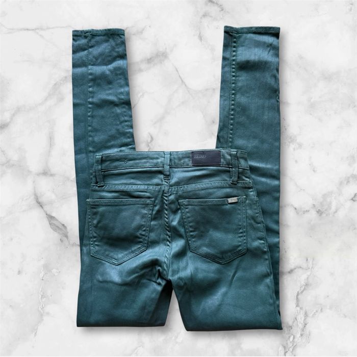 Pantalon luisant slim vert foncé reiko taille 34 XS - photo numéro 3