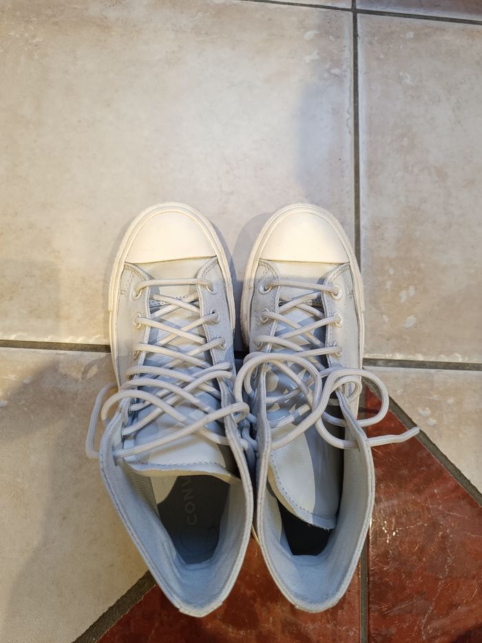 Baskets converse all star bleu ciel taille 38 - photo numéro 10