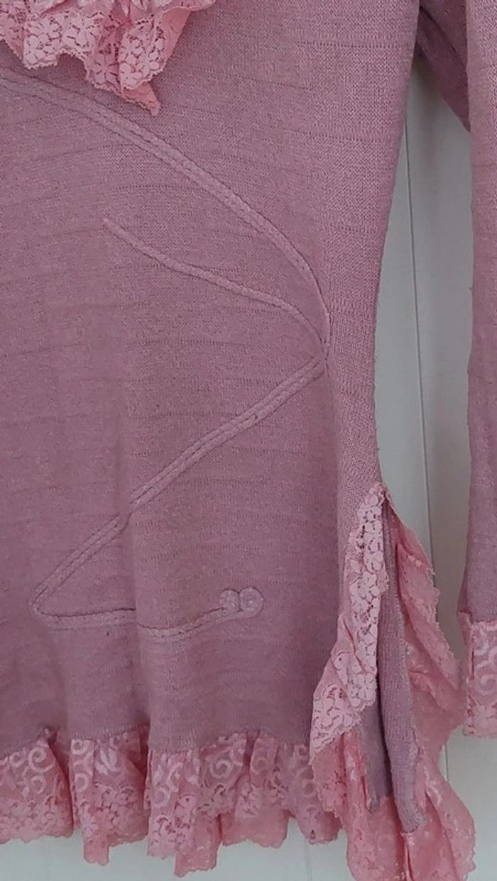 Superbe pull tunique vintage Carolina taille 2 - photo numéro 8