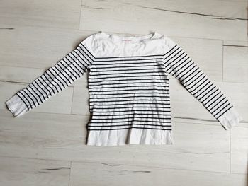 Vêtement fille tee-shirt manches longues rayé Monoprix Kids 12 ans