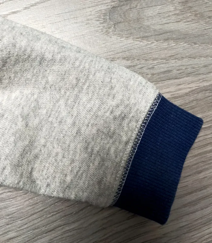 Gilet à capuche zippé gris et marine garçon 6 mois Grain de blé - photo numéro 5