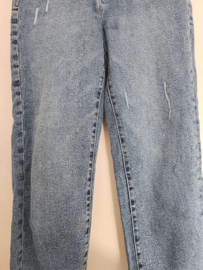 Jean mom slim bleu Stradivarius taille S - photo numéro 3