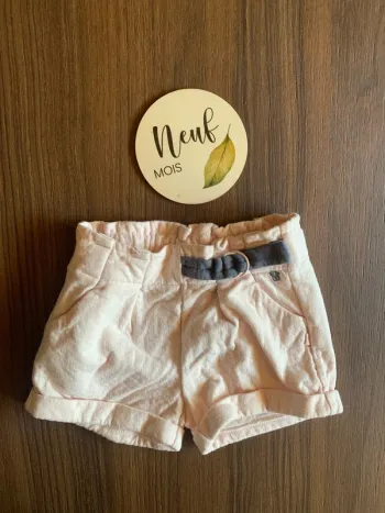 Short obaibi 9 mois fille rose