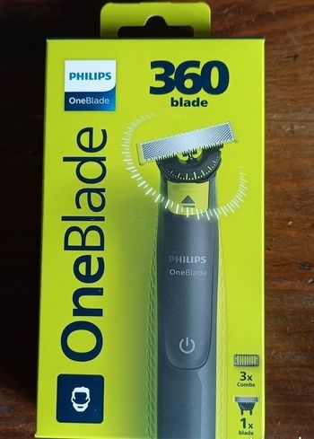 Philips OneBlade 360 – Tondeuse barbe & visage – 1 lame + 3 sabots – Neuf
