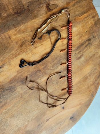 Lot collier thème nature perle et pendentif