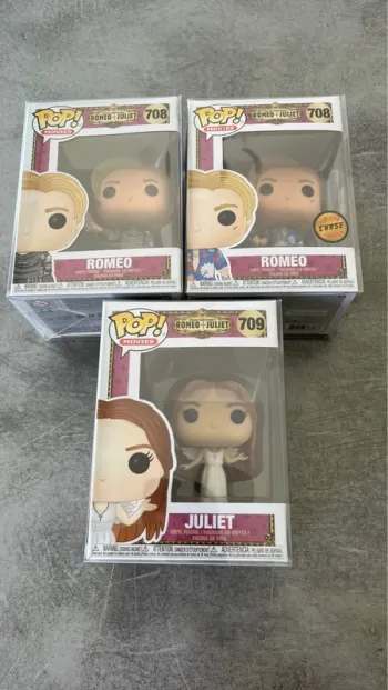 Lot de 3 Pop Romeo et Juliette