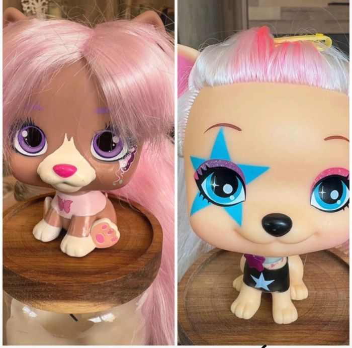 2 Figurines Vip Pets Gwen et Nyla Yoga Butterfly