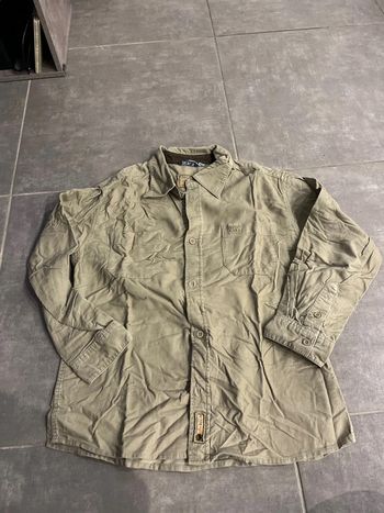 Chemise manche longue velours marron NYK