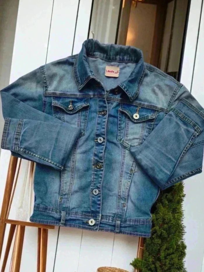 Blouson de jeans 🌹L/40🌹 effet vieux jeans
