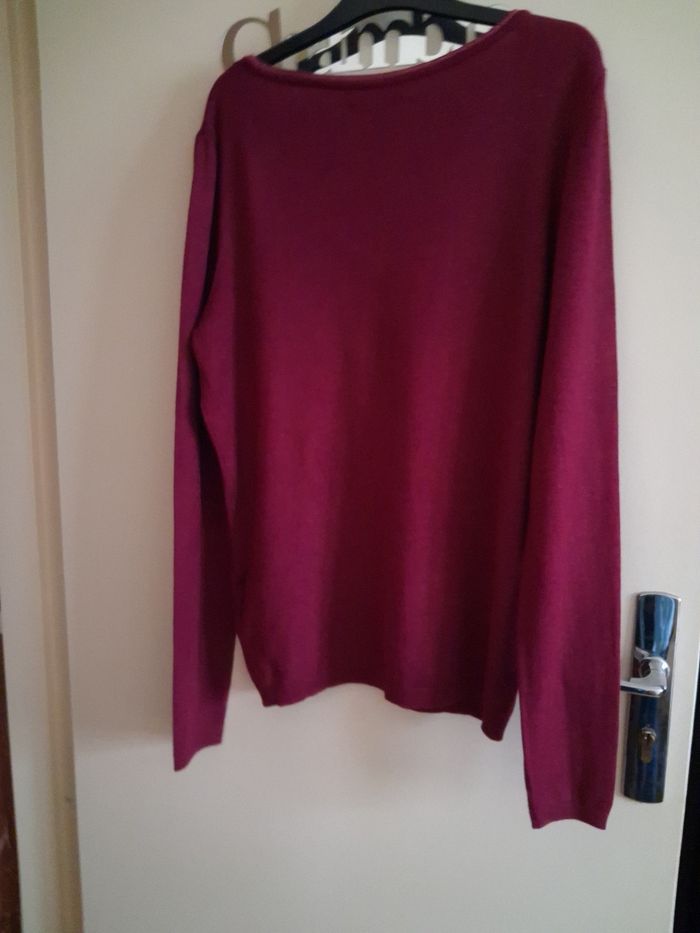 Joli pull bordeaux taille 38 Camaïeu j - photo numéro 4