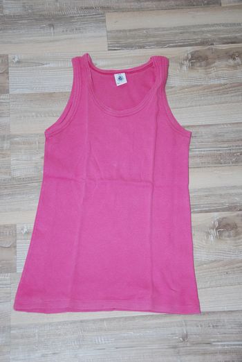 débardeur petit bateau 16 ans haut t-shirt rose