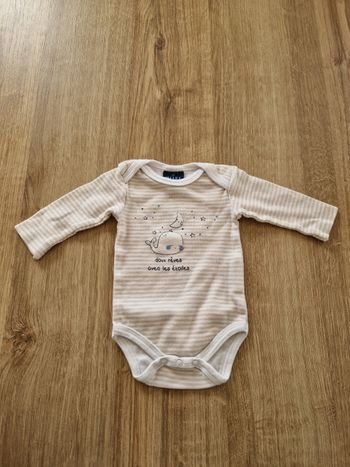 Body manche longue de la marque Le Phare de la Baleine, taille Naissance