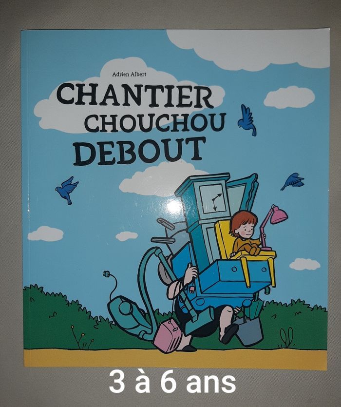 livre enfant - Chantier Chouchou debout - L'école des loisirs - photo numéro 4