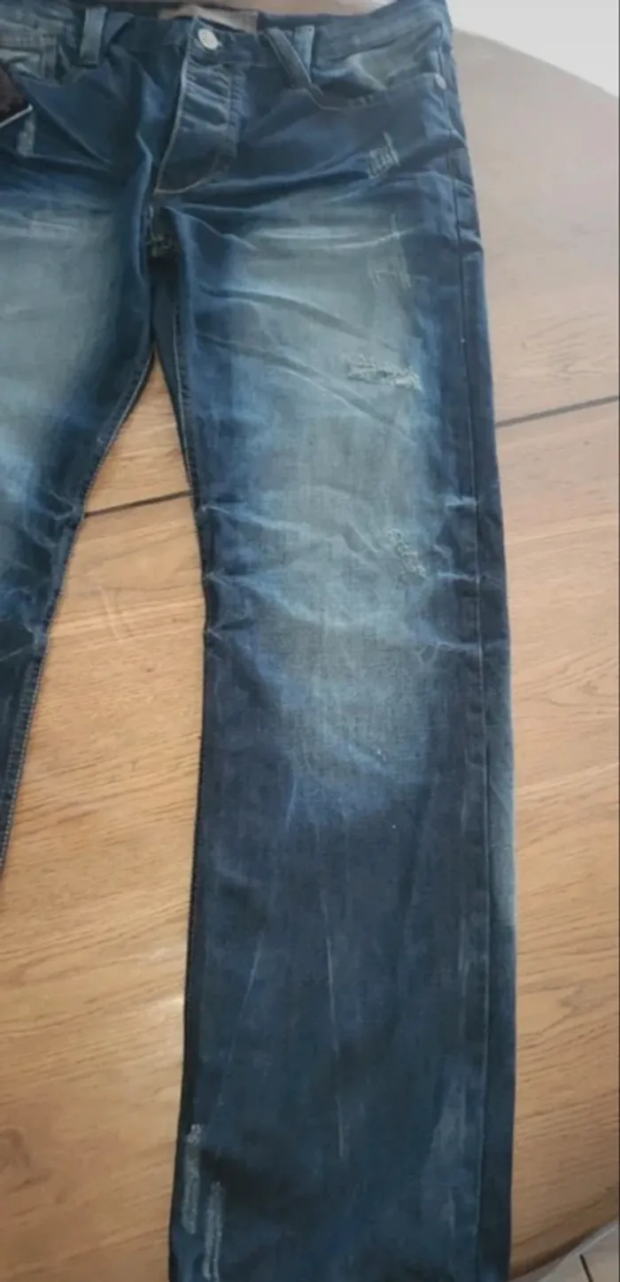 Jeans homme neuf Justing effet usé - photo numéro 2