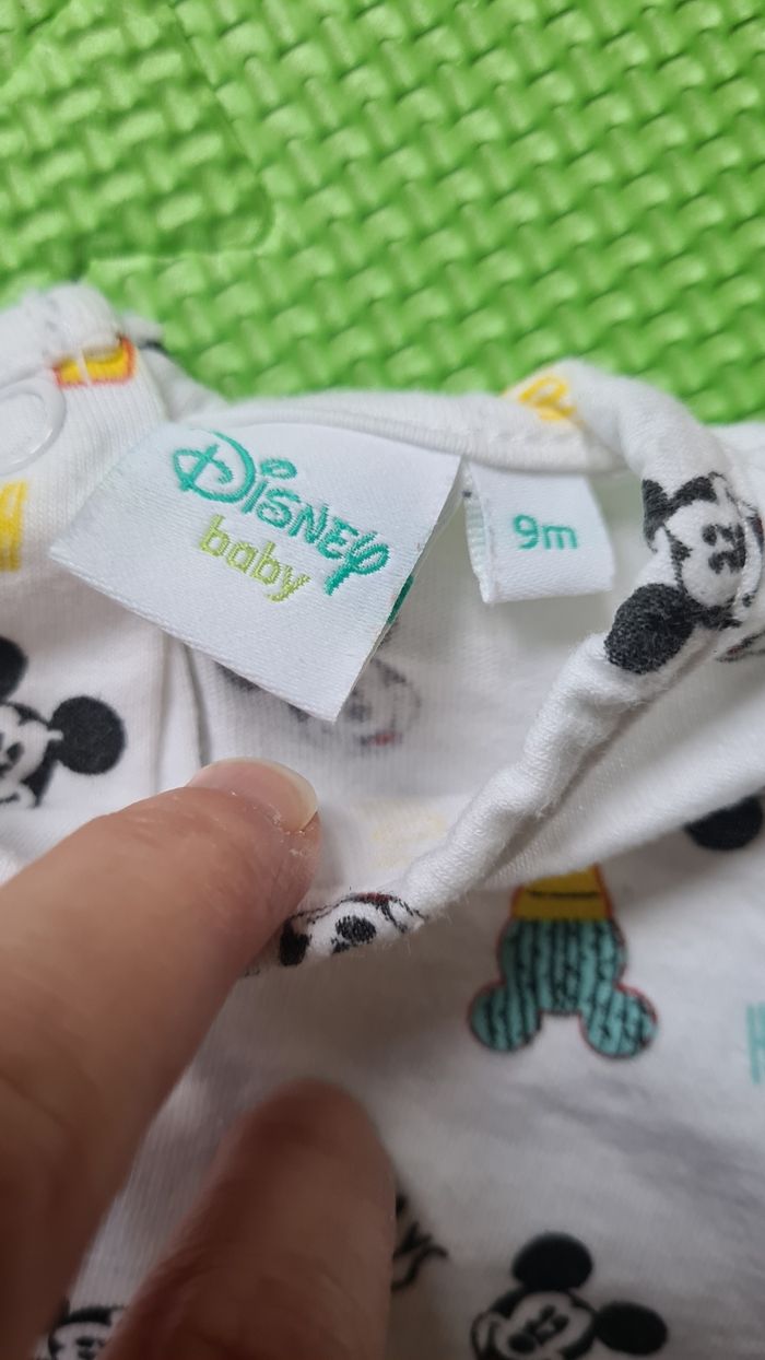 Ensemble salopette et T-shirt manches longues Mickey Disney 9 mois