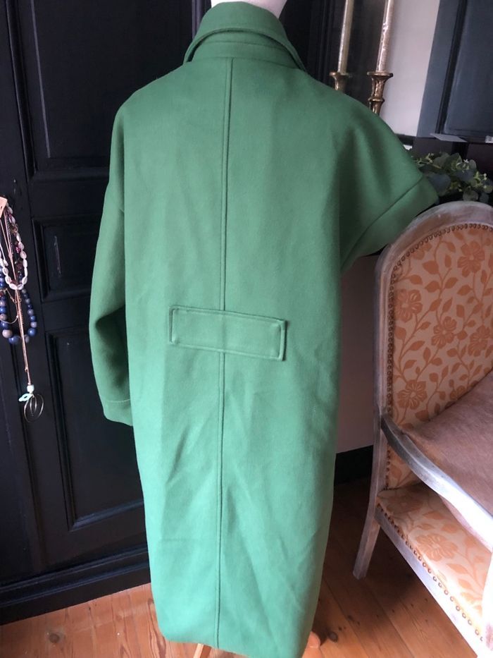 Manteau long vert taille XXL - photo numéro 2