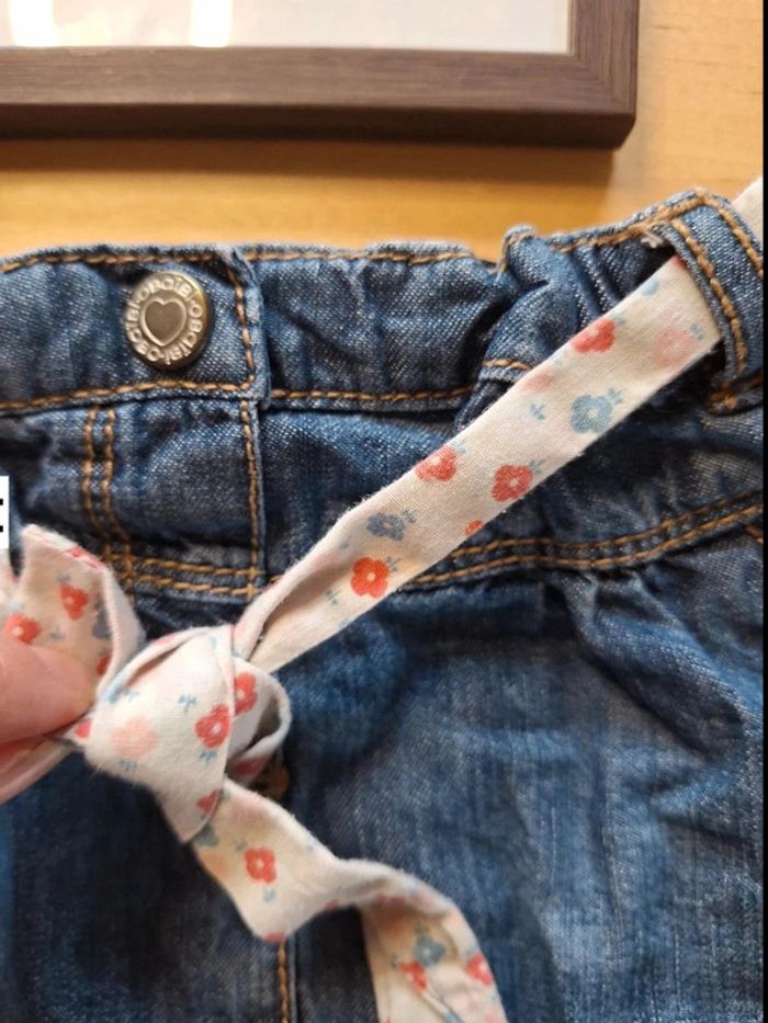 Jupe en jean pour fille taille 12mois marque obaidi très bon état - photo numéro 5