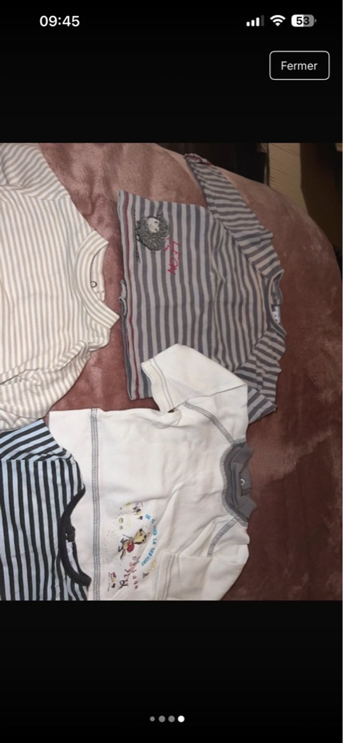 Lot de 6 pulls fin, taille 6 mois, très bon état - photo numéro 4