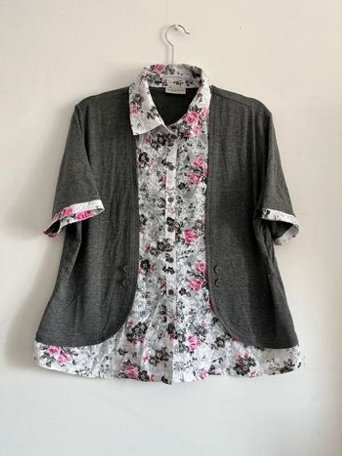 T-shirt chemise Canda femme taille 46/48 - photo numéro 2