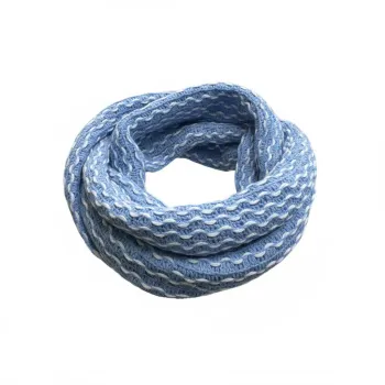 Tour de cou Bleu/Blanc 100% Acrylique 63.5 x 25.4 cm Neuf
