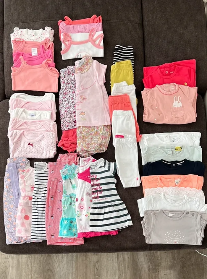 Lot de vêtements été fille 6 mois