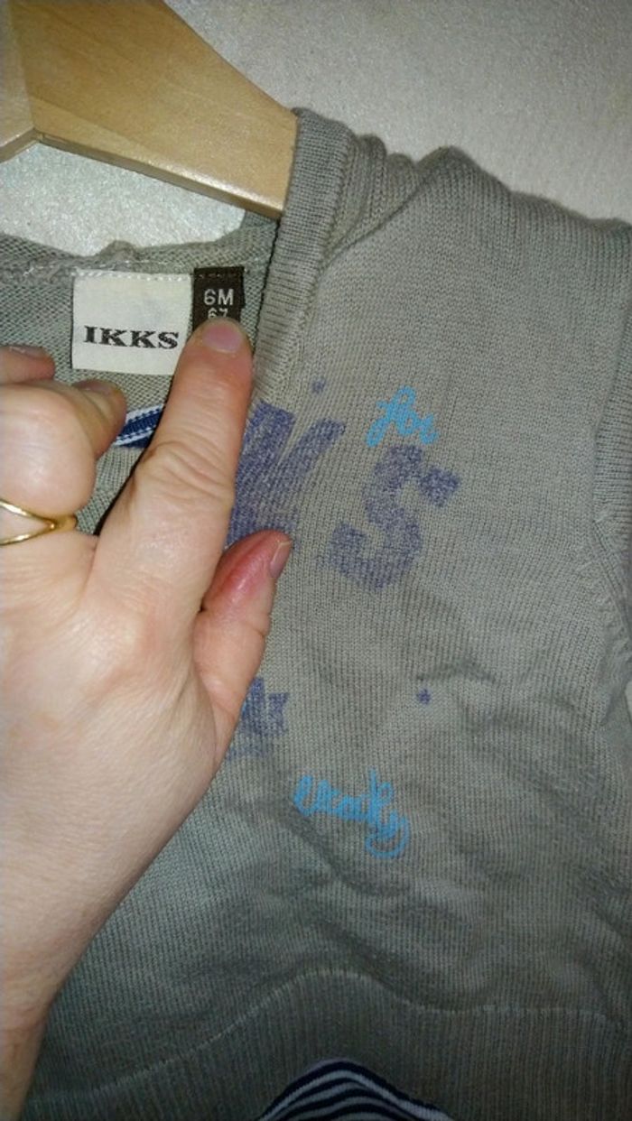 Pull original IKKS taille 6 mois - photo numéro 5