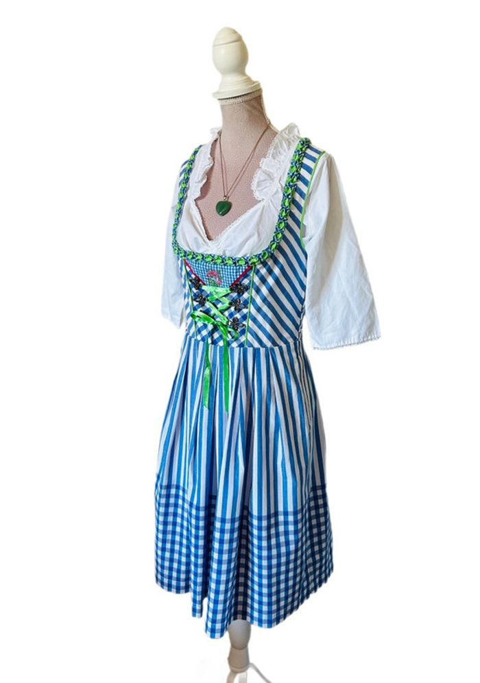🦋🌿Robe traditionnelle autrichienne Dirndl cottagecore austrian dress🌿🦋 - photo numéro 7