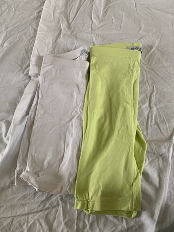 Lot leggings courts 6-7 ans