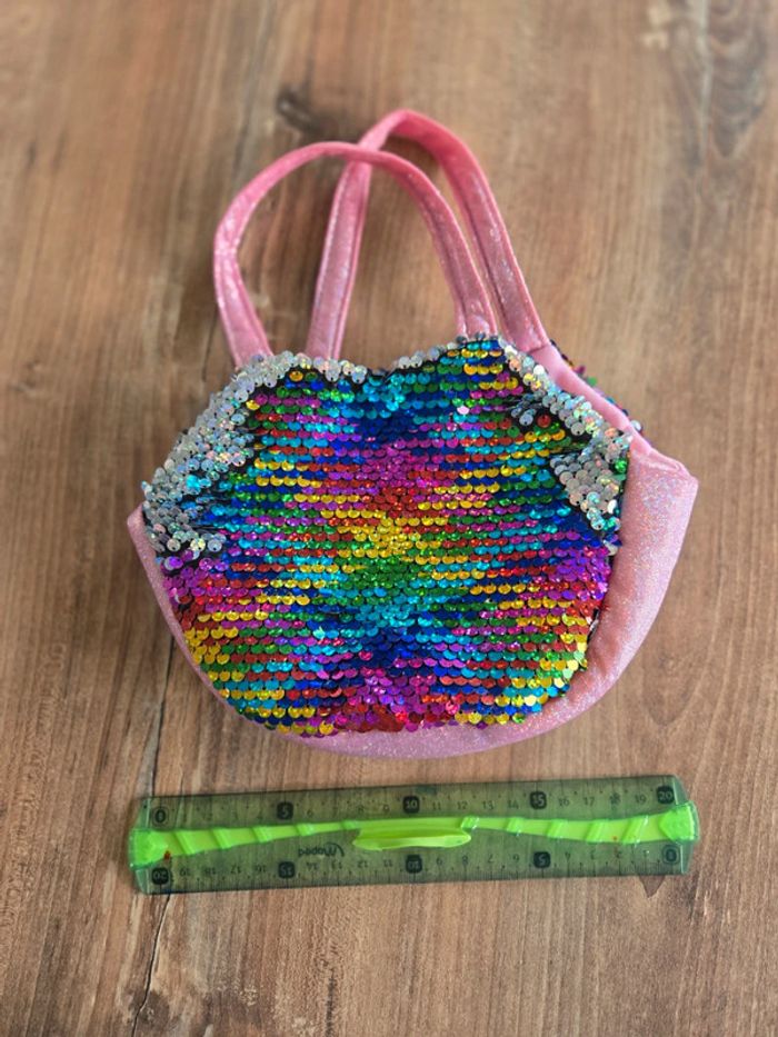 Sac à main fillette à sequins - photo numéro 4