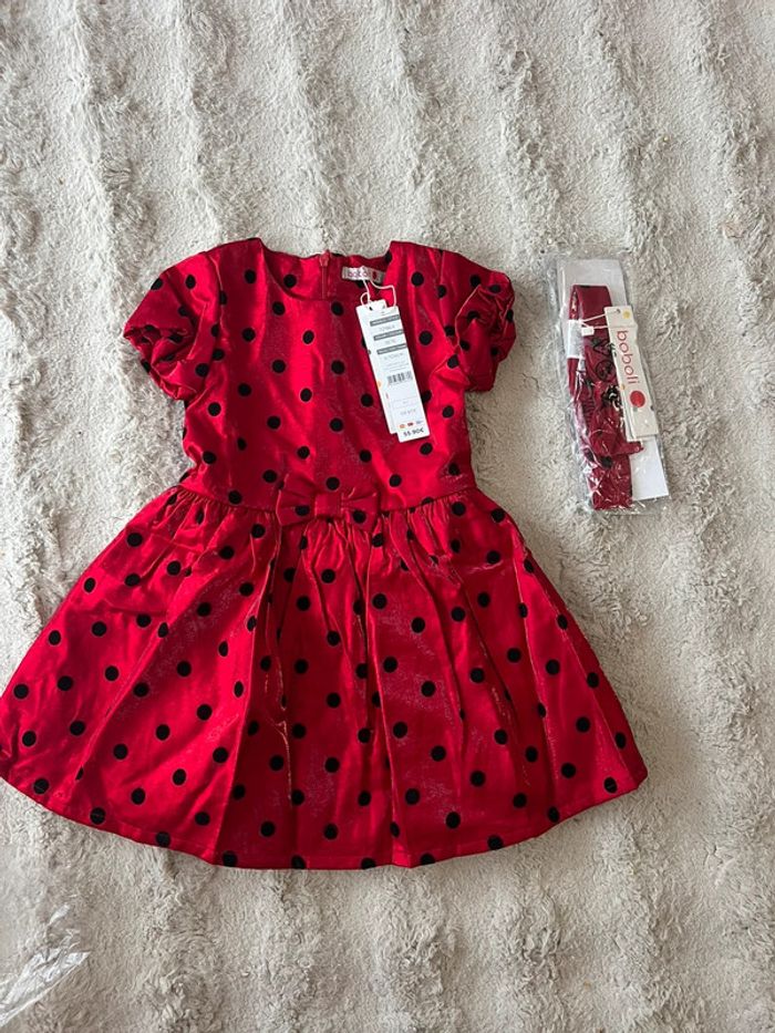 Magnifique robe fille avec serre-tête 4 ans