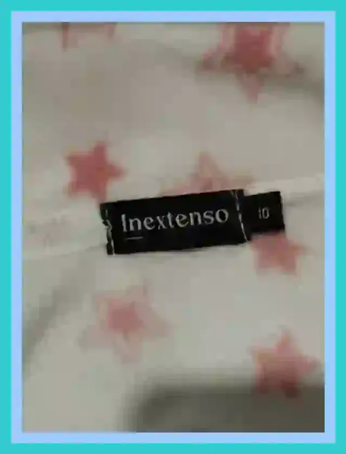 Veste polaire Inextenso blanc motifs étoiles fille 9 à 10 ans - photo numéro 4