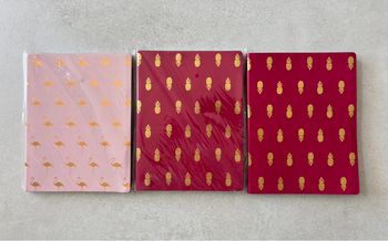 Cahier neufs maison du monde ananas et flamant rose