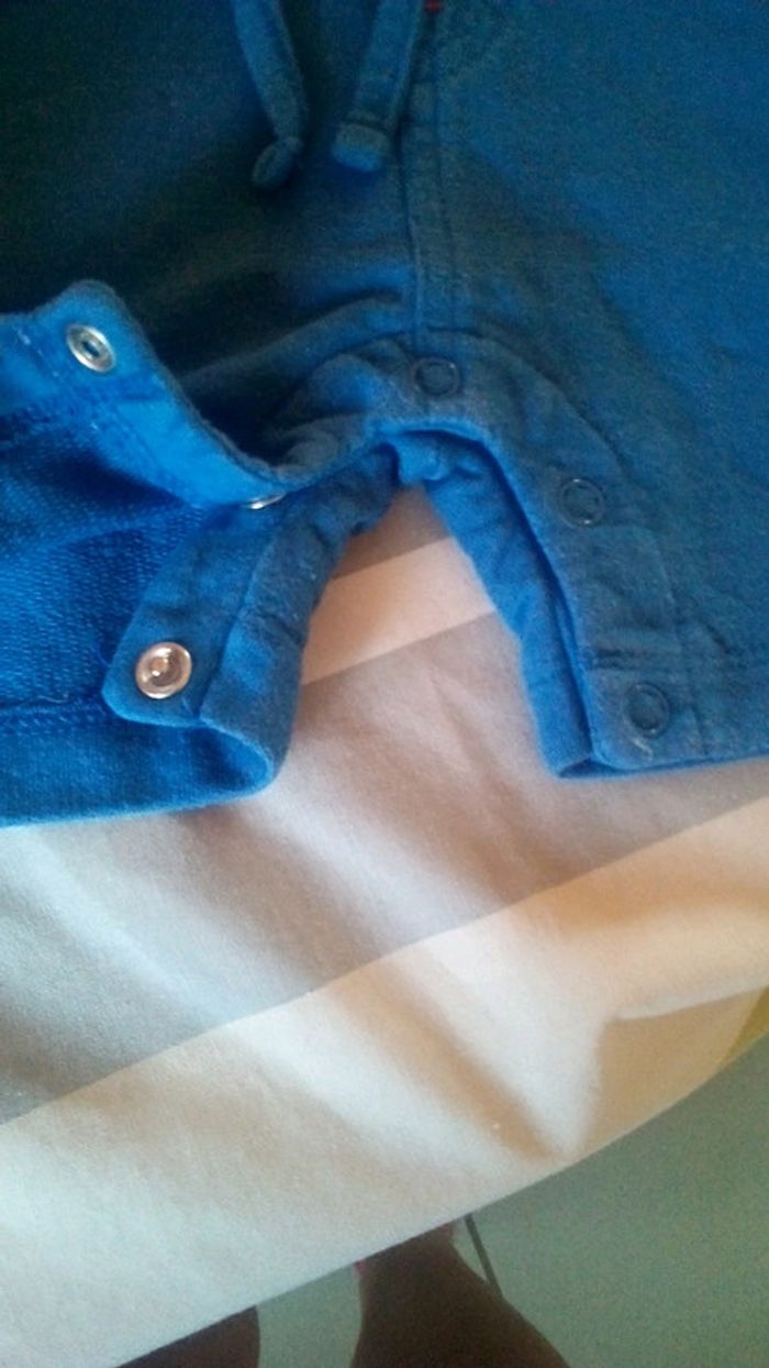 Salopette short bleu - photo numéro 3
