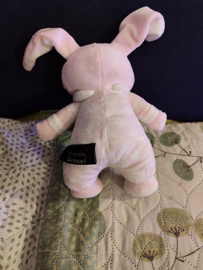 Doudou lapin rose sensei - photo numéro 2
