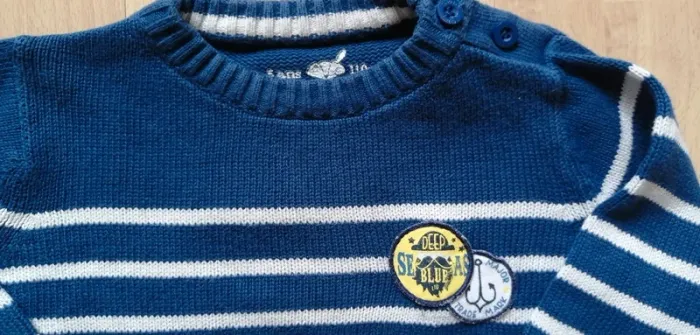 Pull mailles à rayures Sergent Major 5 ans - photo numéro 2