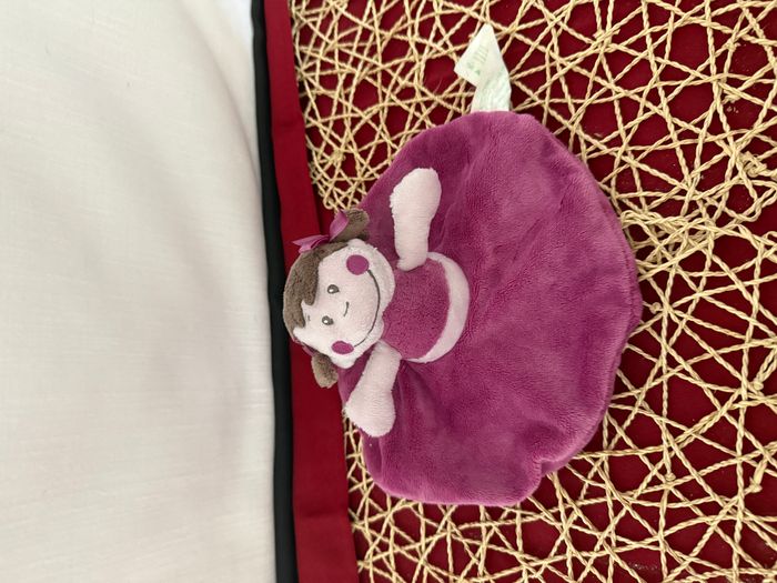 Doudou rond Fille violet rose Kimbaloo - photo numéro 3