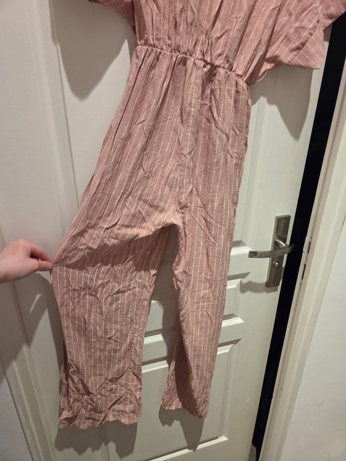 Combinaison rose a rayure blanche manche courte - photo numéro 6