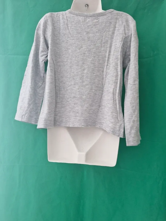 T-shirt manches longues motif lapin 6 ans Tissaia - photo numéro 3