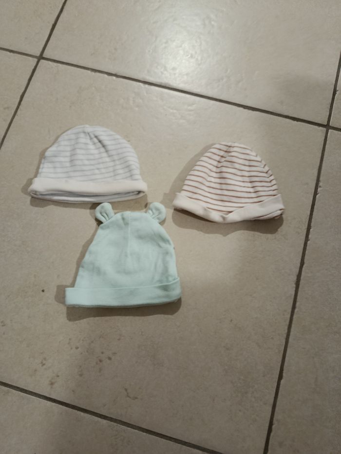 Bonnet taille naissance - 1 mois