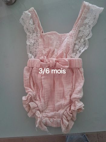 Salopette fille 3/6 mois