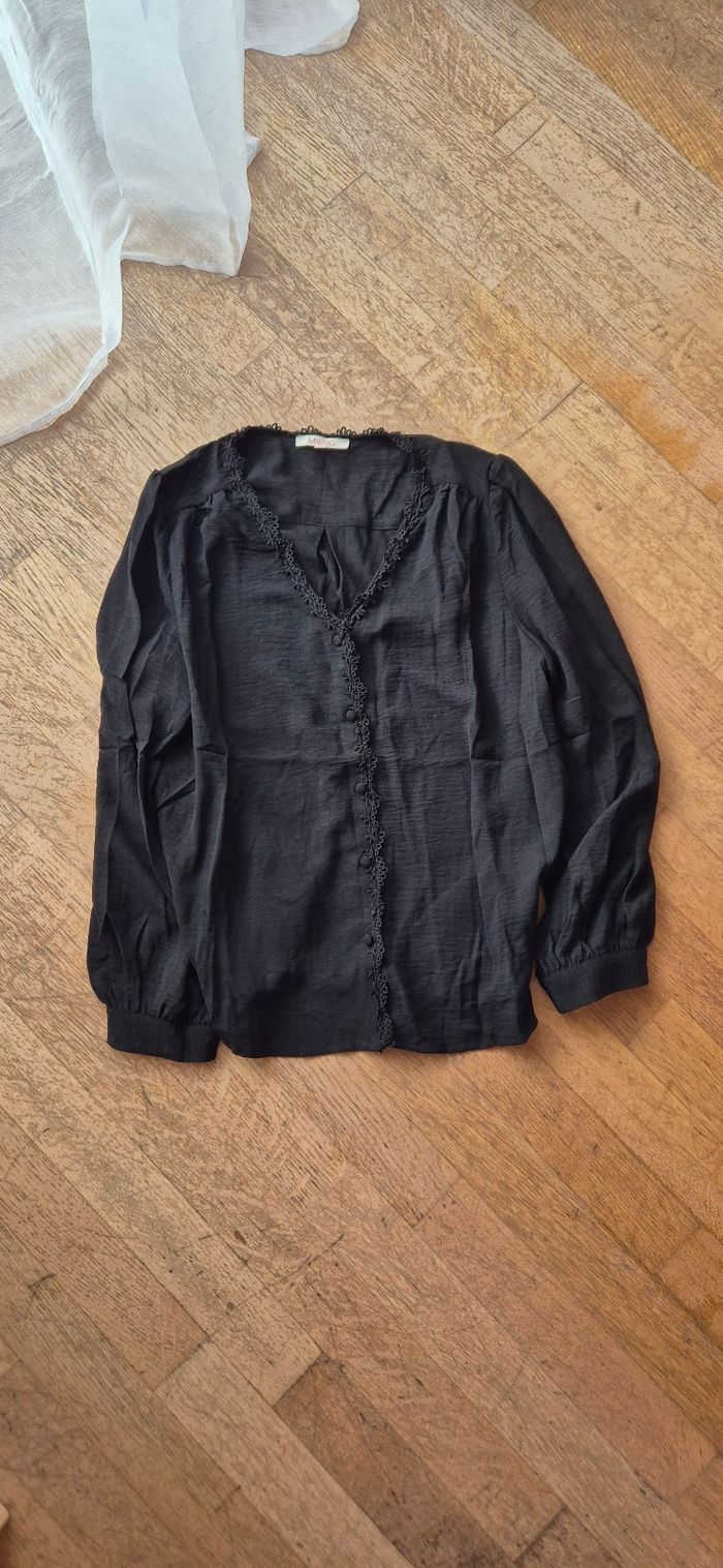 Chemisier noir Maelle XL